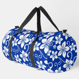 BLUE HAWAII PATTER IN ROYAL BLUE DUFFLE BAG