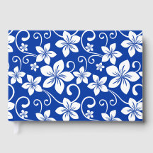 BLUE HAWAII PATTER IN ROYAL BLUE