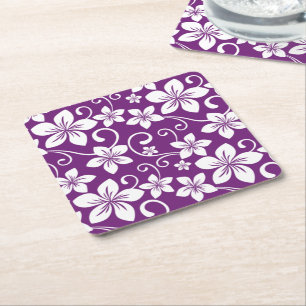 BLUE HAWAII (PLUM) RECHTECKIGER PAPPUNTERSETZER