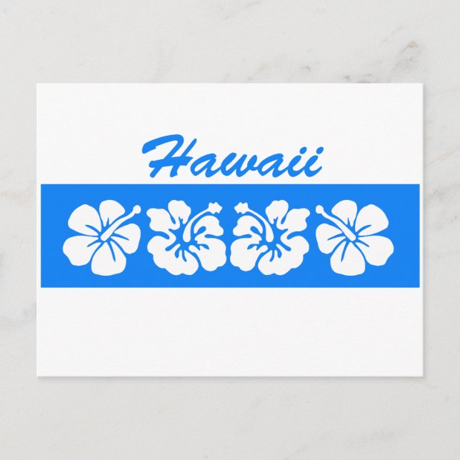 Blue Hawaii Postkarte (Vorderseite)