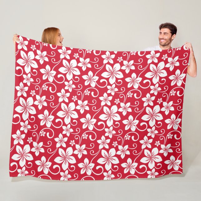 BLUE HAWAII (RED) FLEECEDECKE (Beispiel)