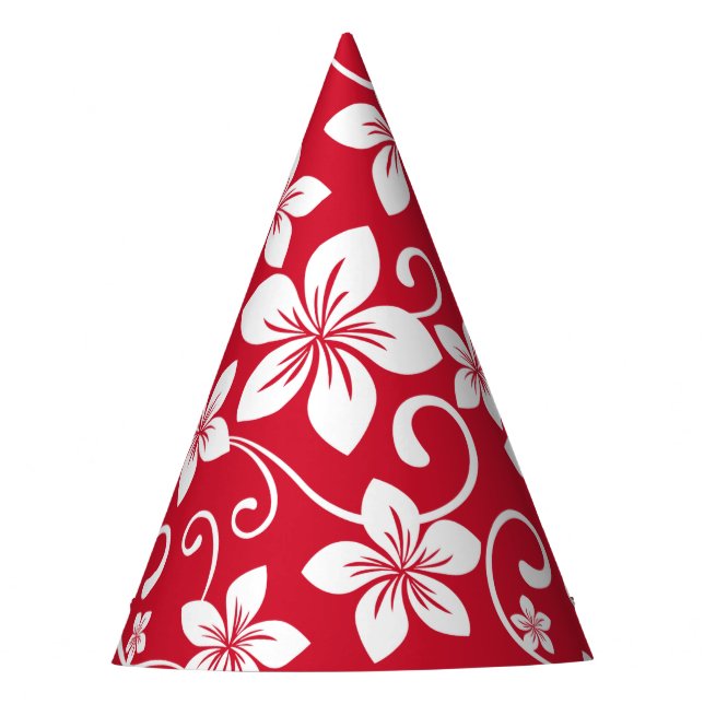 BLUE HAWAII (RED) PARTYHÜTCHEN (Vorderseite)