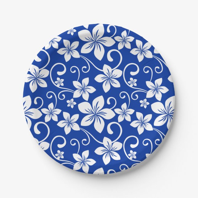 BLUE HAWAII (ROYAL BLUE) PAPPTELLER (Vorderseite)