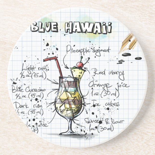 Blue Hawaii Untersetzer (Vorne)
