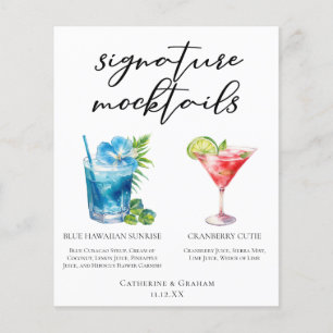 Blue Hawaiian Cranberry Süsse Mocktails Menü