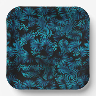 Blue Hawaiian Palms Paper Teller