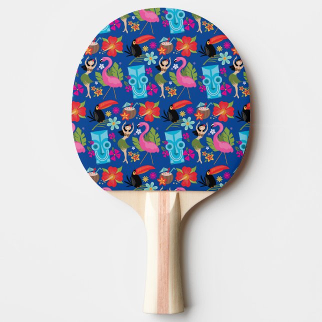 Blue Hawaiian Ping Pong Paddle Tischtennis Schläger (Vorderseite)