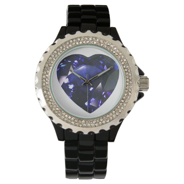 Blue Heart Armbanduhr (Vorderseite)