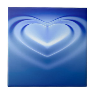 Blue Heart Fliese