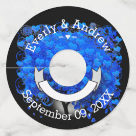 Blue Heart Leaf Tree Wedding/Room Name