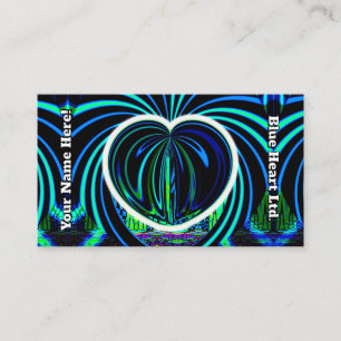 Blue Heart Ltd. (Sie können Wörter hinzufügen) Visitenkarte