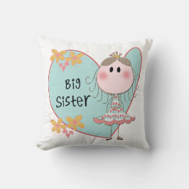 Blue Heart Princess Big Sister Kissen