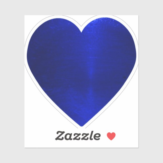 Blue Heart Sticker (Blatt)