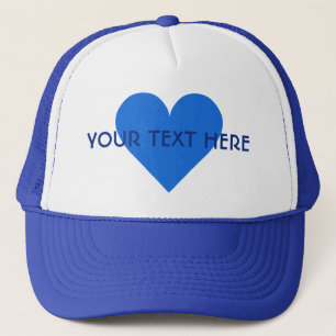 Blue Heart Valentine casquettes personnalisés
