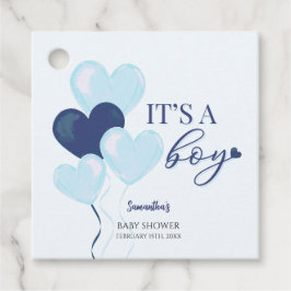 Blue Heart Valentines Es ist eine Baby-Dusche Geschenkanhänger
