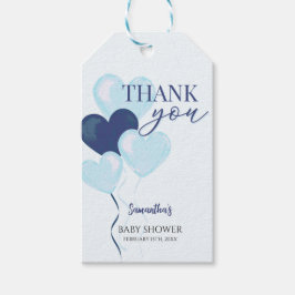 Blue Heart Valentines Es ist eine Baby-Dusche Geschenkanhänger