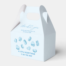 Blue Hearts Boys Valentine Baby Shower Geschenkschachtel