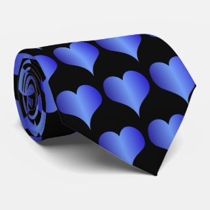 Blue Hearts Design Krawatte