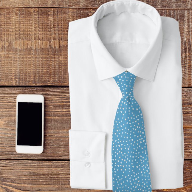 Blue Hearts Krawatte (Von Creator hochgeladen)