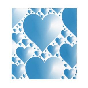 BLUE HEARTS NOTIZBLOCK