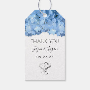 Blue Heaven Floral Gastgeschenk Hochzeit Krawatte  Geschenkanhänger