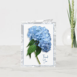 Blue Heaven Hydrangea auf Steppe Danke Note Card