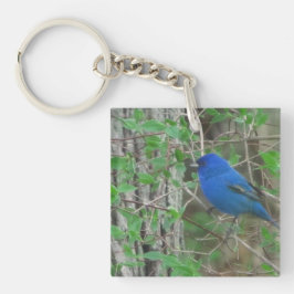 Blue Heaven Metal Print Schlüsselanhänger