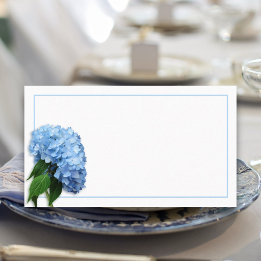 Blue Heaven Real Hydrangea Blume Escort Sitzplatze Platzkarte