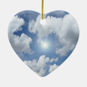 Blue Heaven Wolken + Ihre Ideen Keramik Ornament