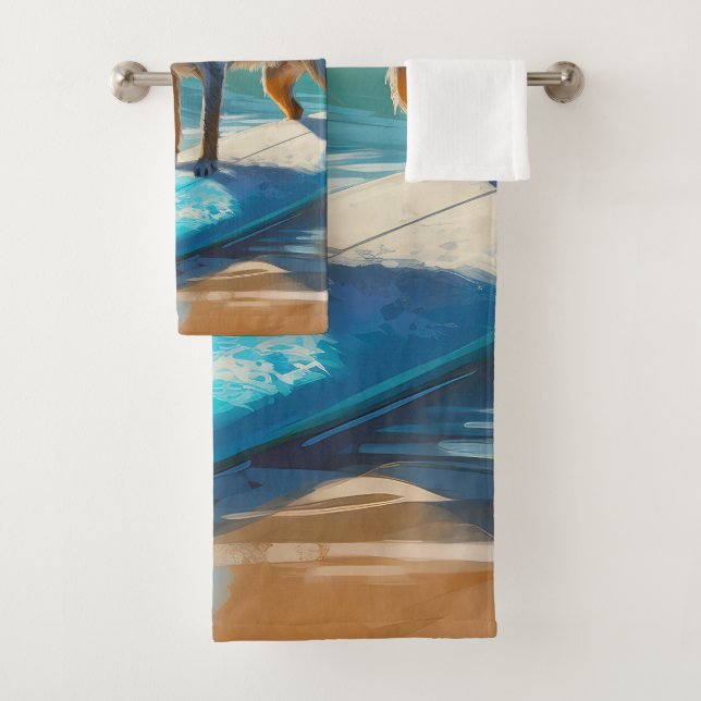Blue Heeler Beach Surfanstrich Badhandtuch Set (Insitu)