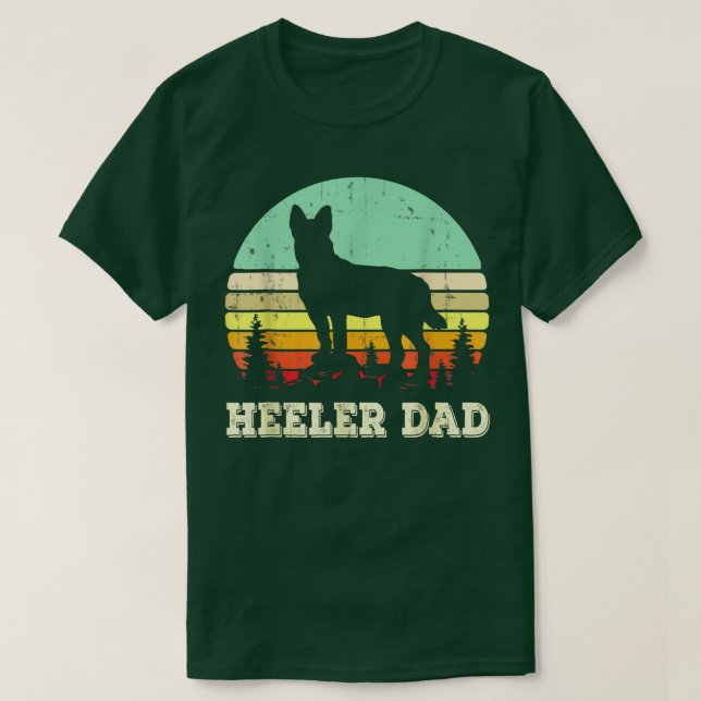 Blue Heeler Dog Dad Australian Cattle Dog Lovers F T-Shirt (Design vorne)