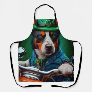 Blue Heeler Dog Fahrrad St. Patrick's Day Schürze