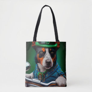 Blue Heeler Dog Fahrrad St. Patrick's Day Tasche