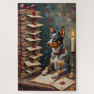 Blue Heeler Valentinstag Vintage Liebesbriefe