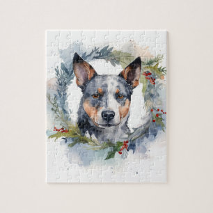 Blue Heeler Weihnachtsfeier Festliche Jungfrau