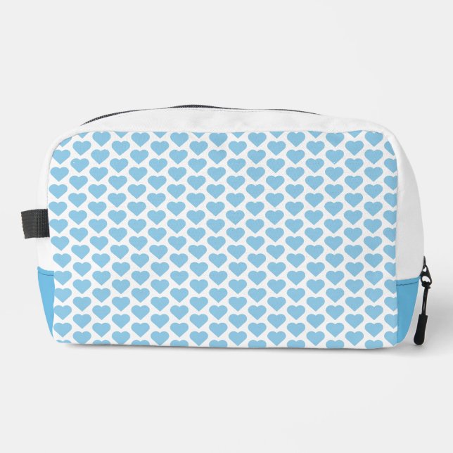 Blue Heft Print Cut Nähtasche Waschbeutel (Vorderseite)