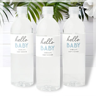 Blue Hello Baby   Babydusche