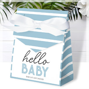 Blue Hello Baby   Babydusche Geschenkschachtel