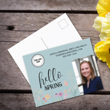 Blue Hello Spring Floral Real Anwesen Werbung