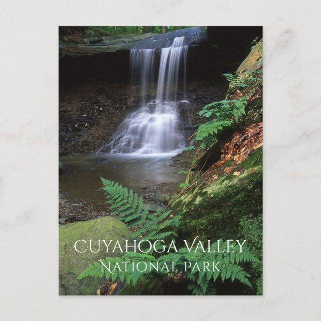 Blue Hen Falls, Cuyahoga National Park, Ohio Postkarte (Vorderseite)