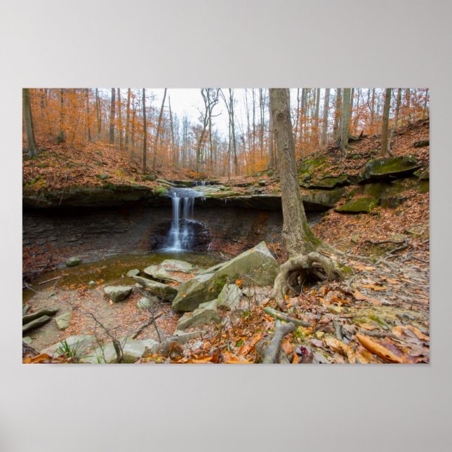 Blue Hen Falls, Cuyahoga Valley National Park, OH Poster (Vorne)
