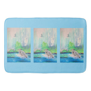 Blue Heron Bath Mat Badematte