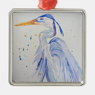 Blue Heron Christmas Ornament Aus Metall