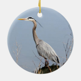 Blue Heron Keramikornament