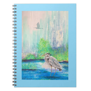 Blue Heron Notebook Notizblock