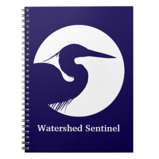 Blue heron notebook notizblock