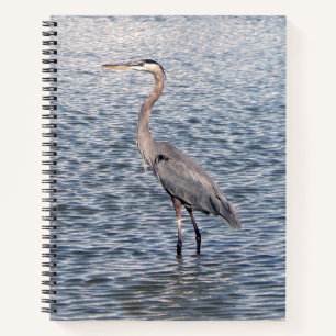 Blue Heron Notebook Notizbuch