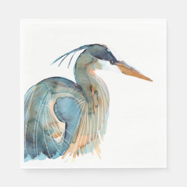 Blue Heron Serviette (Vorderseite)