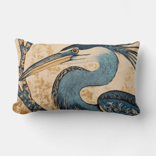 Blue Heron Throw Pillow II Lendenkissen