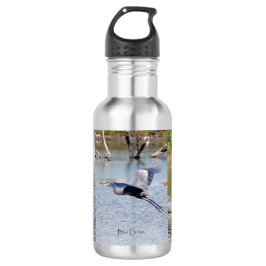 Blue Heron Wasserflasche